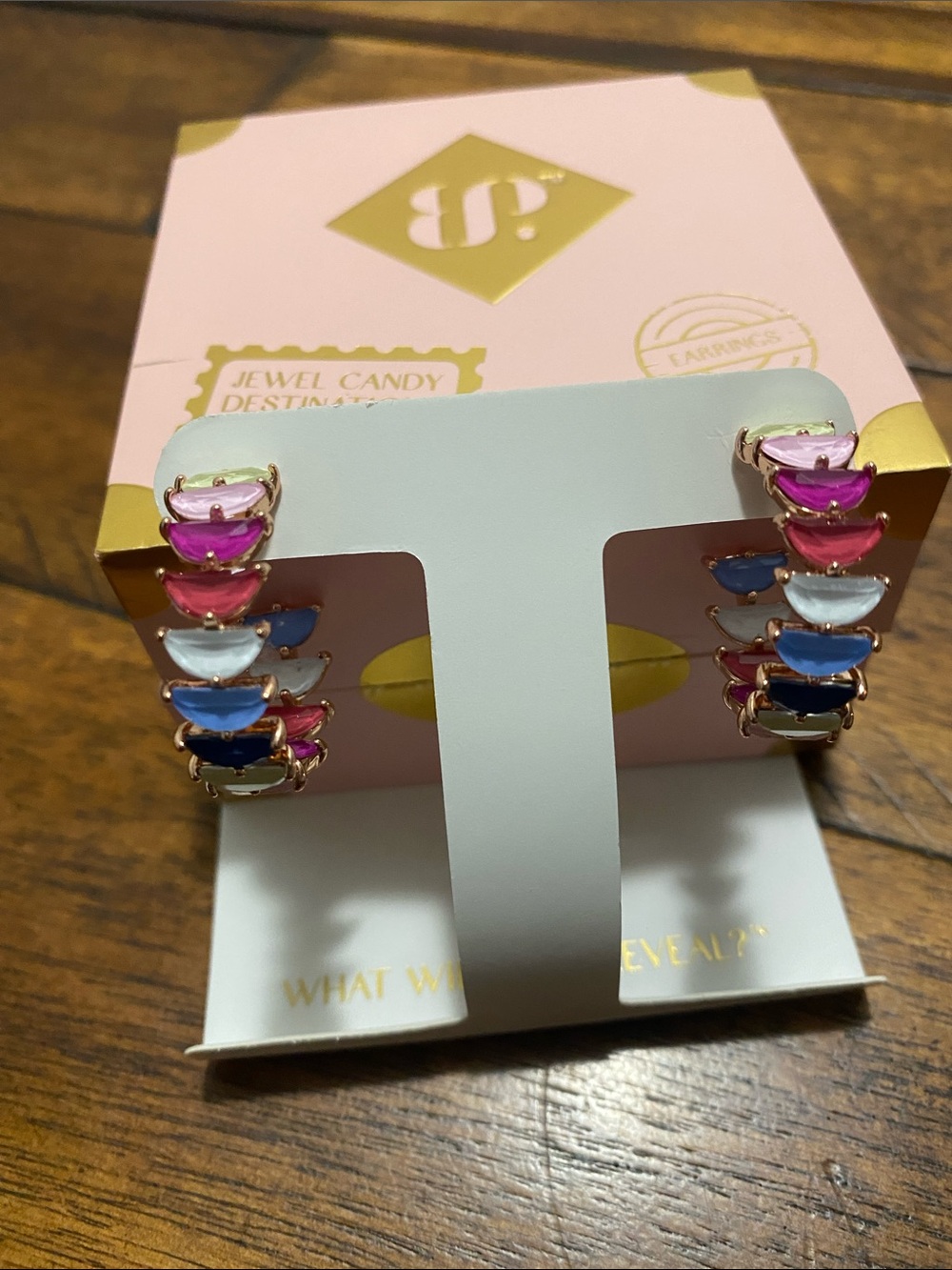 Bomb Party Jewel Candy Earrings - Tokyo Pop - Rose Gold Plating